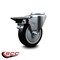 Service Caster 4'' Black Poly Wheel Swivel Bolt Hole Caster with Posi Lock Brake SCC-BH20S414-PPUB-BLK-PLB - alternate 4